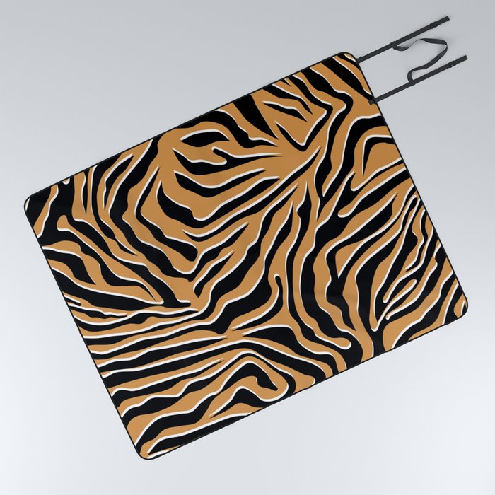 Tiger Wild Animal Print Picnic Blanket