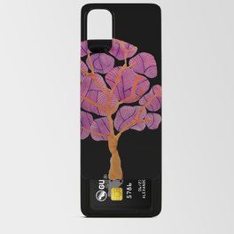 Purple Watercolor Zentangle Tree Android Card Case
