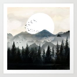 Midnight Forest Art Print