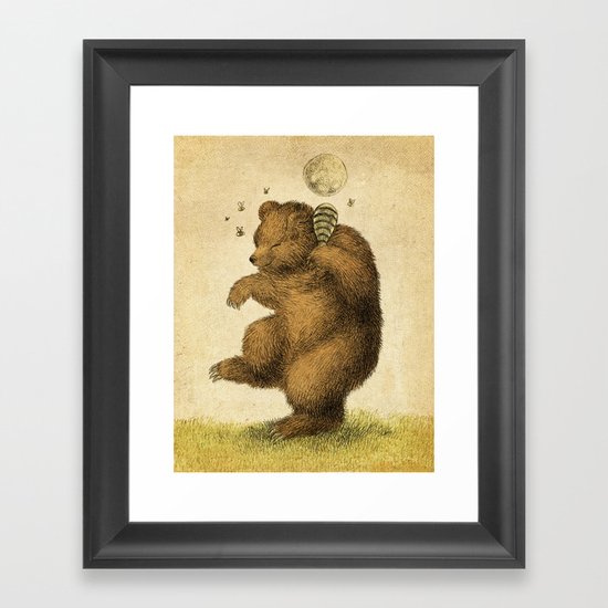 Honey Bear Framed Art Print
