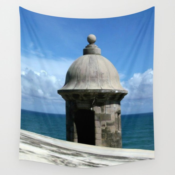 Puerto Rico (The Garita) Wall Tapestry by Betsy Muniz Art  Society6