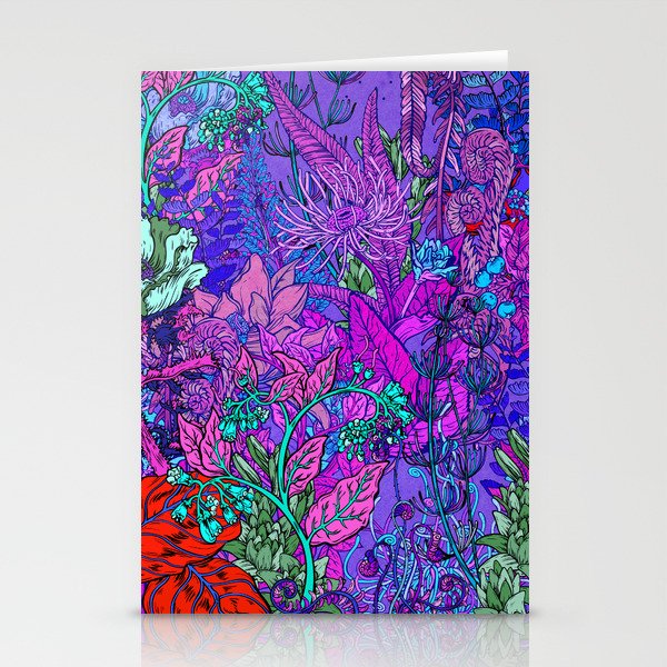 Electric Garden Stationery Cards