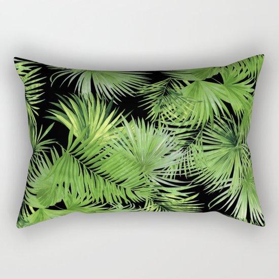Palm Pattern Rectangular Pillow