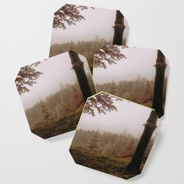 Foggy forest | Mystical | Fine art Photography  Coaster