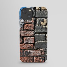 Gritty 2 Tone Graffiti Brick Wall iPhone Case