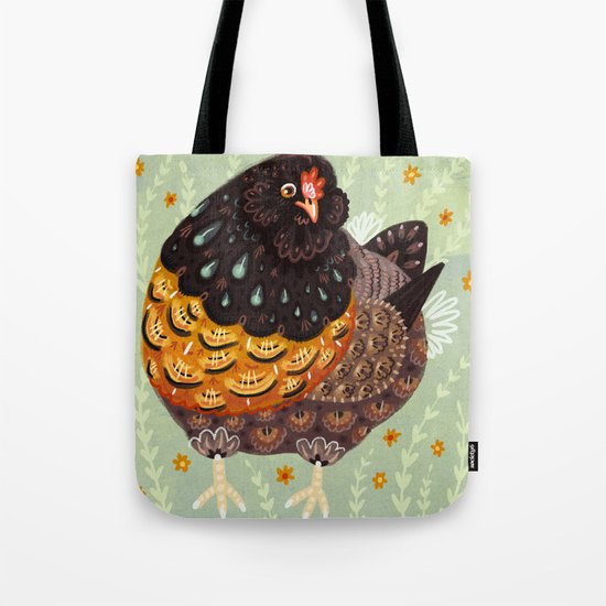 Golden Chicken Tote Bag