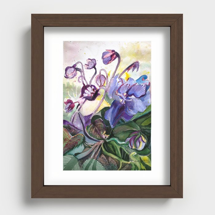 Hand Painted and Drawn Recessed Framed Print