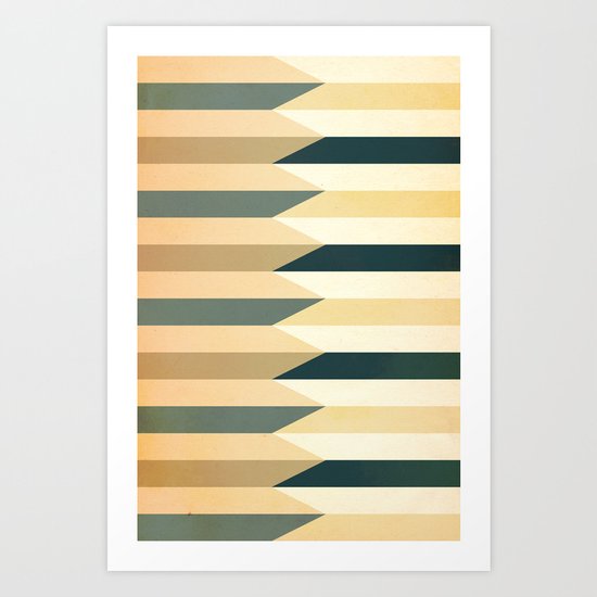 Pencil Clash I Art Print