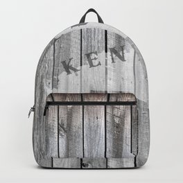 Kentucky Map State Wood Barn Rustic KY Backpack