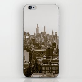 Manhattan Skyline Views | Sepia New York City iPhone Skin