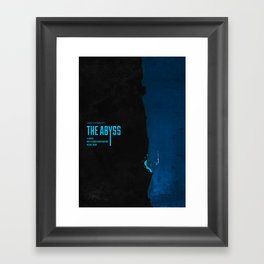 The Abyss (1989) - minimal poster Framed Art Print