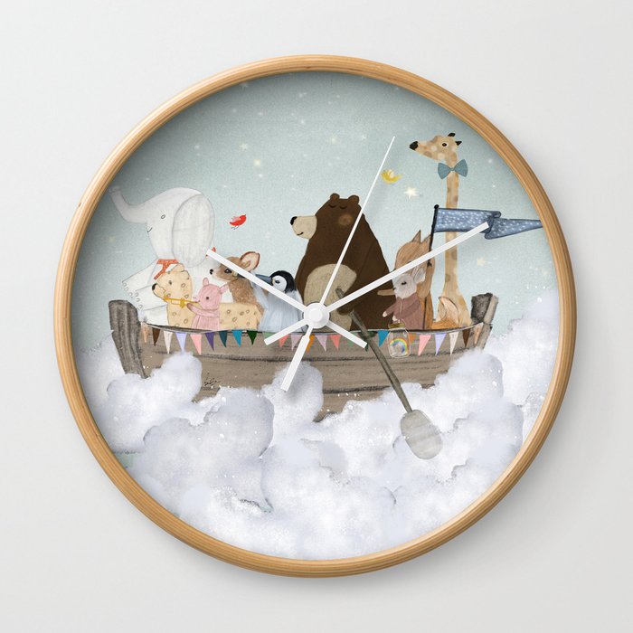 cloud sailers Wall Clock