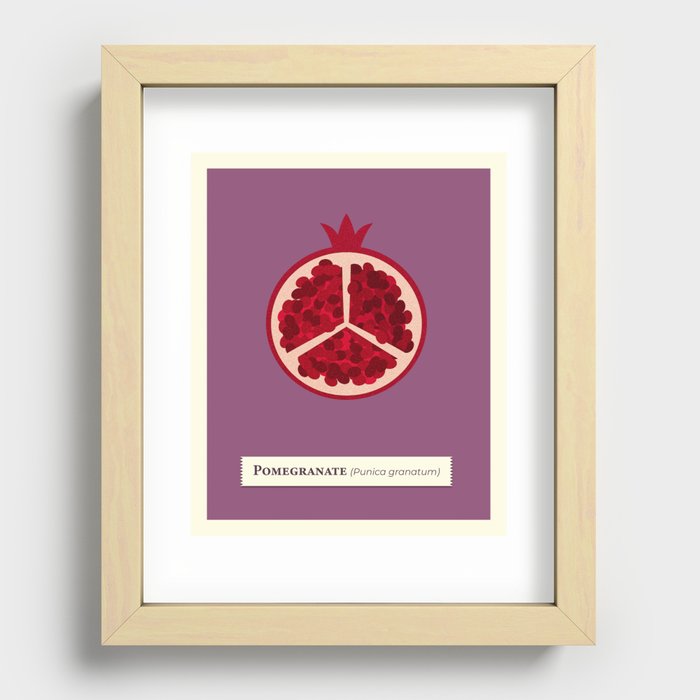 Delicious Ripe Pomegranate Recessed Framed Print