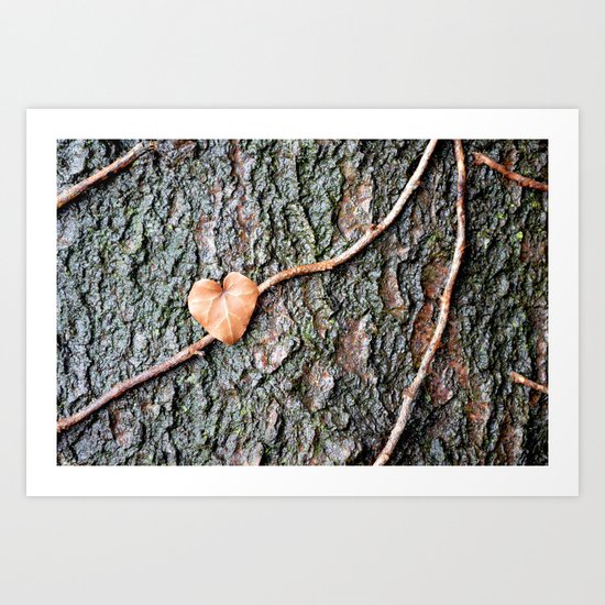 Heart and tree Art Print