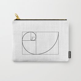 Fibonacci Spiral Golden Section Geometry Carry-All Pouch