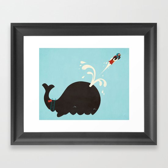 Avian Cannonball Framed Art Print