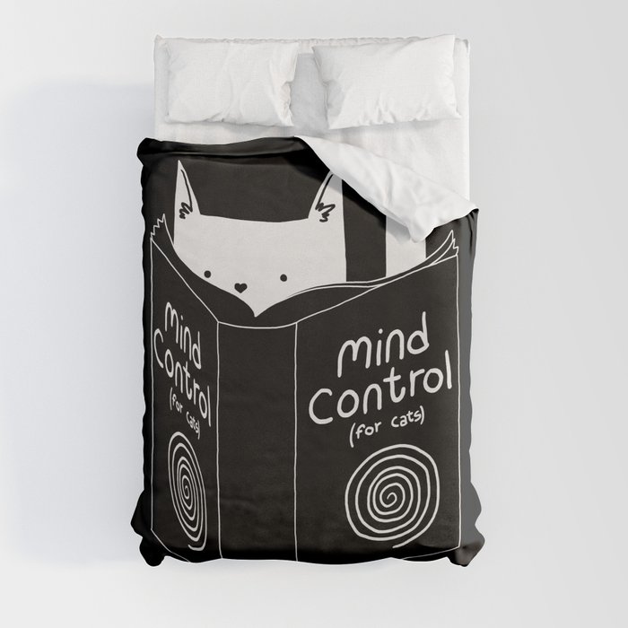 Mind Control 4 Cats Duvet Cover