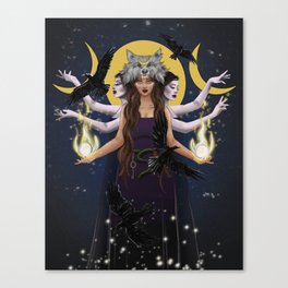 Hecate Goddess Canvas Print