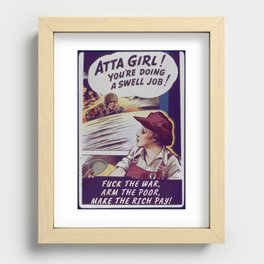 ATTA GIRL! Recessed Framed Print