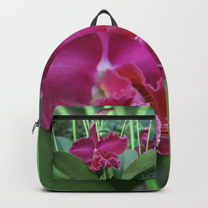 Tropical Flowers Orchids Backpack