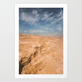 Judaean Desert, Israel. Nature photography poster art print Art Print