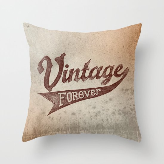 Vintage Forever Throw Pillow