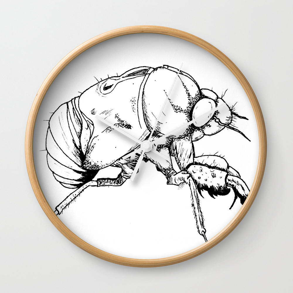 Exoskeleton Wall Clock by The A B Project | Society6