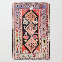 Antique Persian Bijar Kilim Carpet Vintage Colorful Woven Rug Print Cutting Board