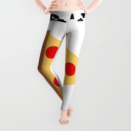 Train Now, Pizza Later (with Pizza Graphic) Leggings