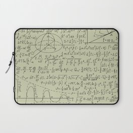 Math Formula Print On Gray Background Pattern Laptop Sleeve