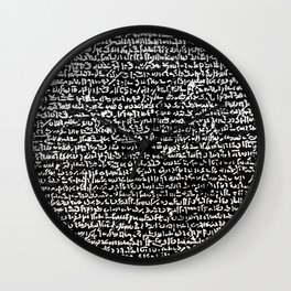 Rosetta Stone Wall Clock