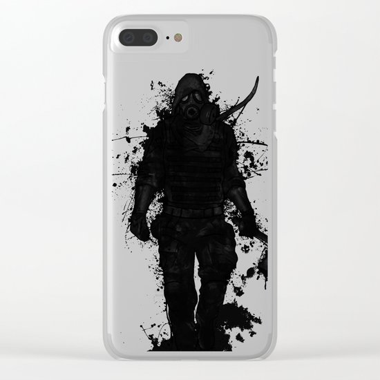 Apocalypse Hunter Clear iPhone Case