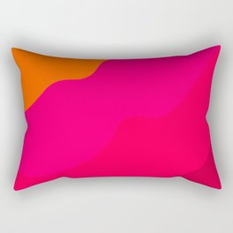 Hot Pink to Orange II Rectangular Pillow