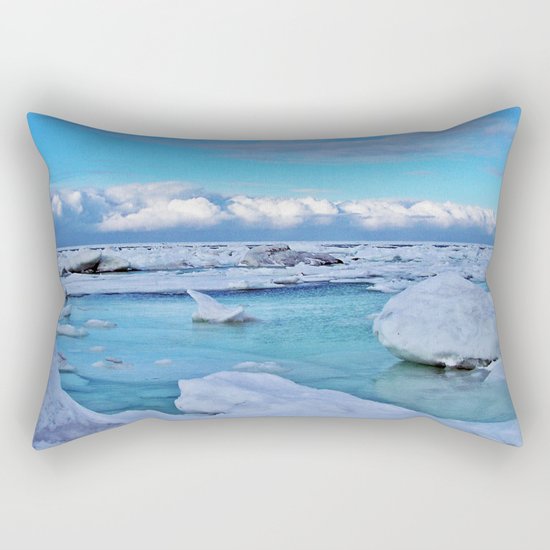 Frozen, and clouds on the Horizon Rectangular Pillow