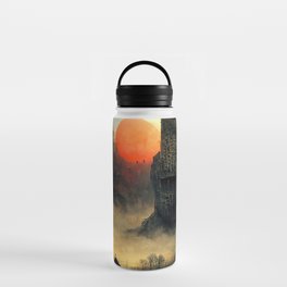 Sunset on a strange alien world Water Bottle