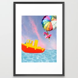 sailing on a dream Framed Art Print