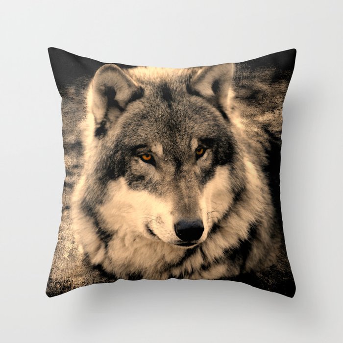 wolf pillow pet