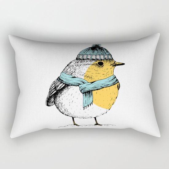 Winter bird Rectangular Pillow