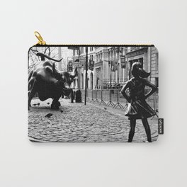 Fearless Girl and the Charging Bull Carry-All Pouch