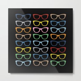 Sunglasses at Night Metal Print | Sunglasses, Projectm, Rainbow, Pattern, Multicolor, Vintage, Project, Color, Glasses, Painting 