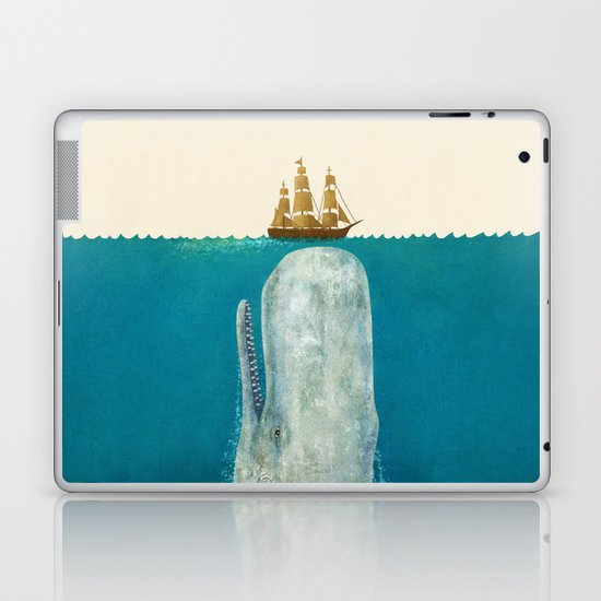 The Whale - colour option Laptop & iPad Skin