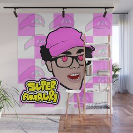 Odd & Lovely Cartoon of 'Super Amauri' The Comedian Fan Art Wall Mural