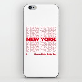 NEW YORK NEW YORK NEW YORK iPhone Skin