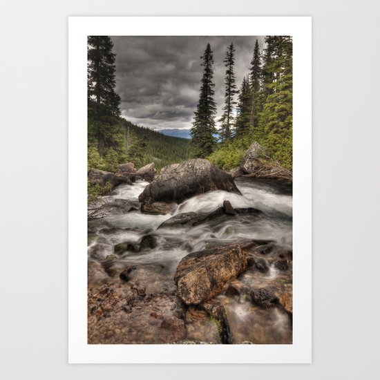 Geraldine Lakes HDR Art Print