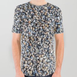 PEBBLES ON THE BEACH. All Over Graphic Tee
