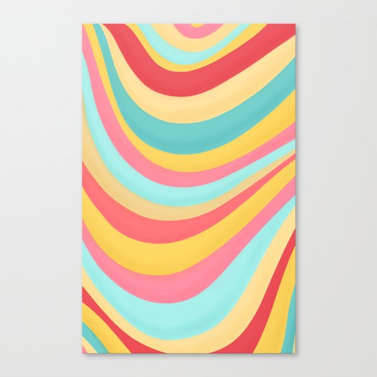 Candy Curves Canvas Print