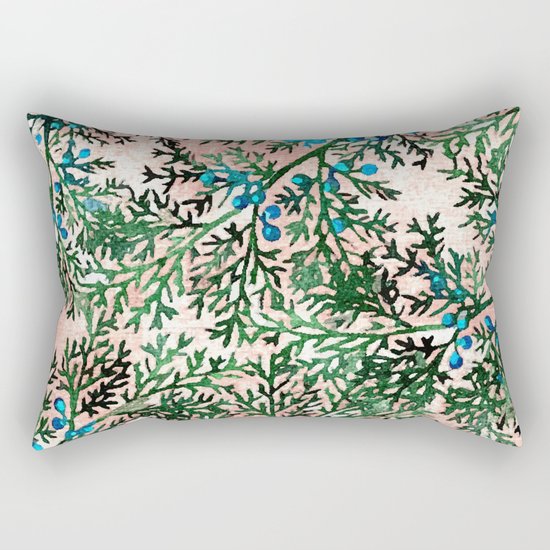 Botanical Watercolor Art #society6 #decor #buyart Rectangular Pillow