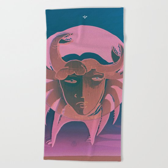 The Crab Beach Towel