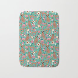 Rhodesian Ridgeback floral dog breed gifts pure breed must have dog pattern Bath Mat | Petfriendly, Pet, Pattern, Graphicdesign, Dog, Rhodesianridgeback, Pets, Gifts, Floral, Purebreed 