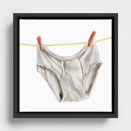 Underwear Framed Canvas